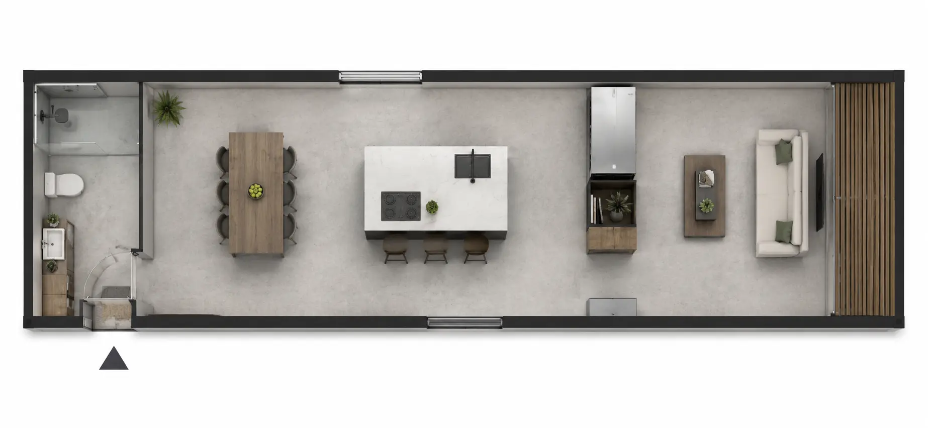 Luxury Modular Forest Retreat Floor Plan